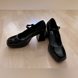 Black Mary Jane Heels